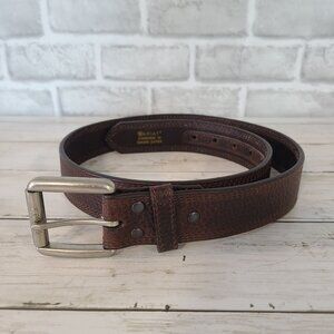 Ariat Mens Genuine Leather Belt Brown Size 34 Western Classic Gorpcore